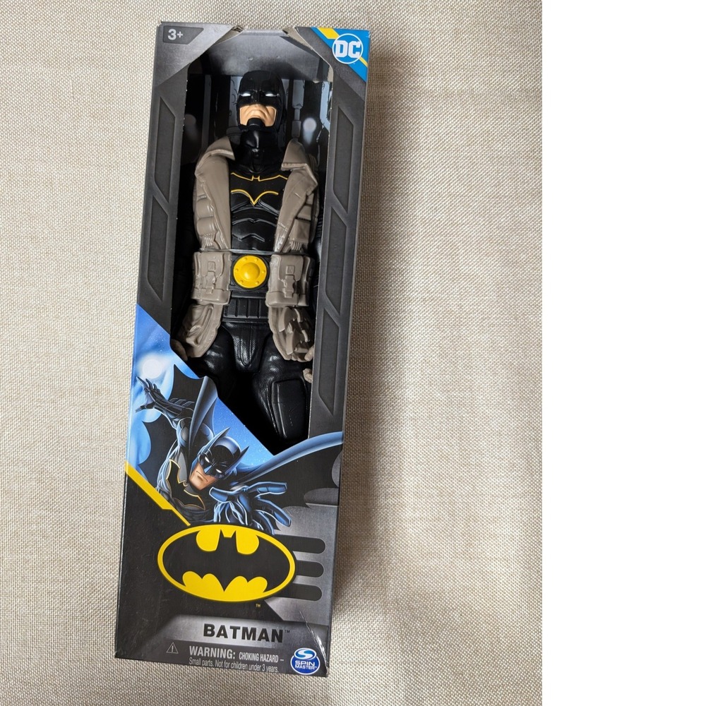 DC Batman Action Figure 12 Inch Black New Tactical Vest Spin Master